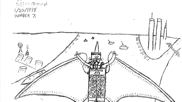 Jeffery and the Dinosaurs, Christoph Steger, Drawings by Jeffery Marzi